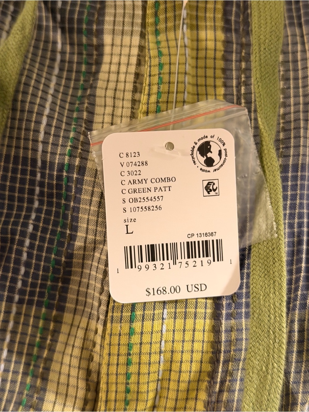 Telluride Wide-Leg Crop Pull-On Madras Pants - Picture 4 of 4